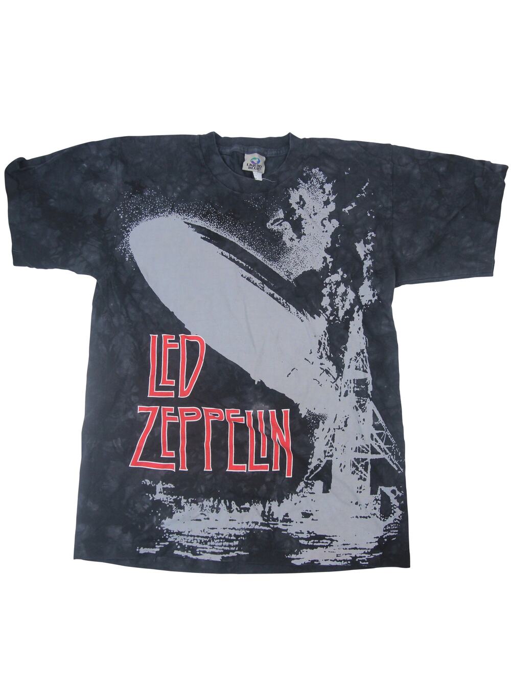 Vintage Liquid Blue Led Zepplin Graphic T Shirt